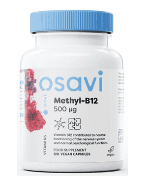 Methyl-B12 500mcg (120 vegan capsules) - Osavi - welzo