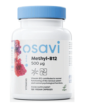 Methyl-B12 500mcg (120 vegan capsules) - Osavi - welzo