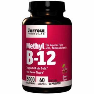 Methyl B12 (Cherry Flavour) 5000 mcg, 60 Lozenges -Jarrow Formulas - welzo