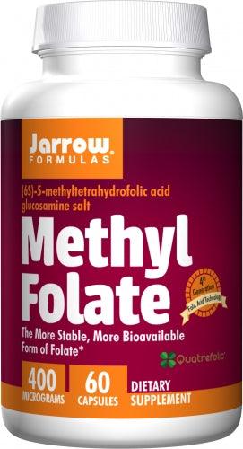 Methyl Folate 400mcg, 60 Capsules - Jarrow Formulas - welzo