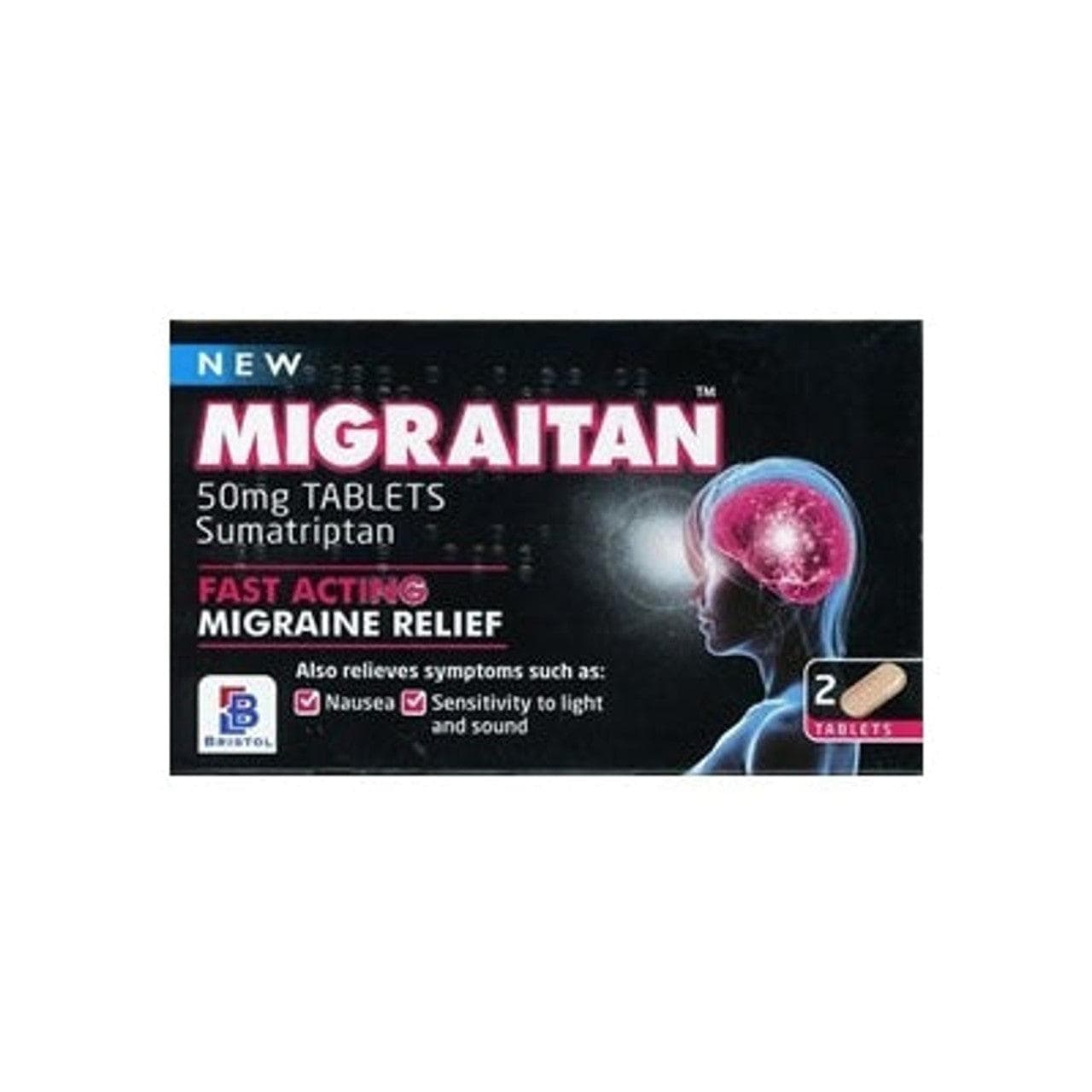 Migraitan 50mg Tablets Pack of 2