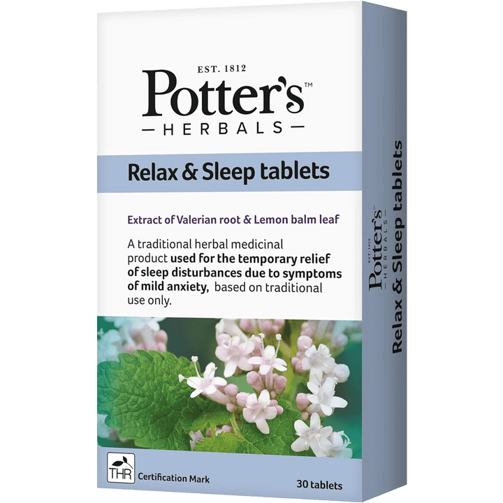 Potters Relax & Sleep Tablets Pack of 30 - welzo