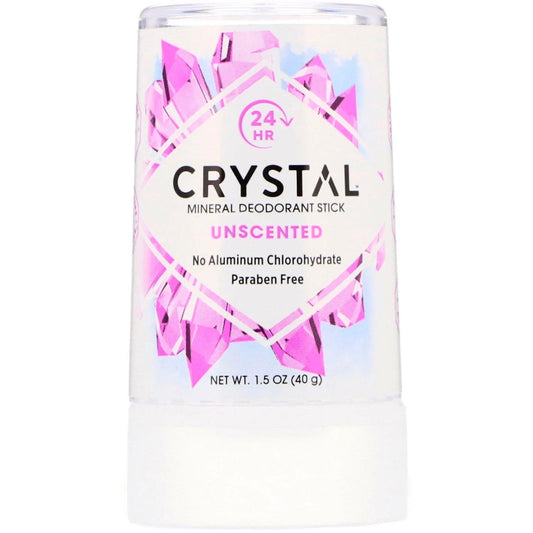 Mineral Deodorant Stick, Unscented, 40g - Crystal Body Deodorant - welzo