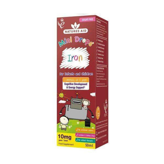 Mini Drops Iron - 50ml - Natures Aid - welzo