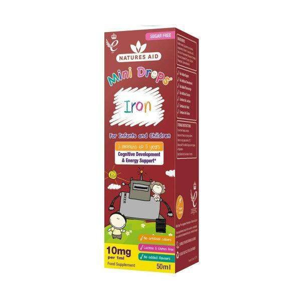 Mini Drops Iron - 50ml - Natures Aid - welzo