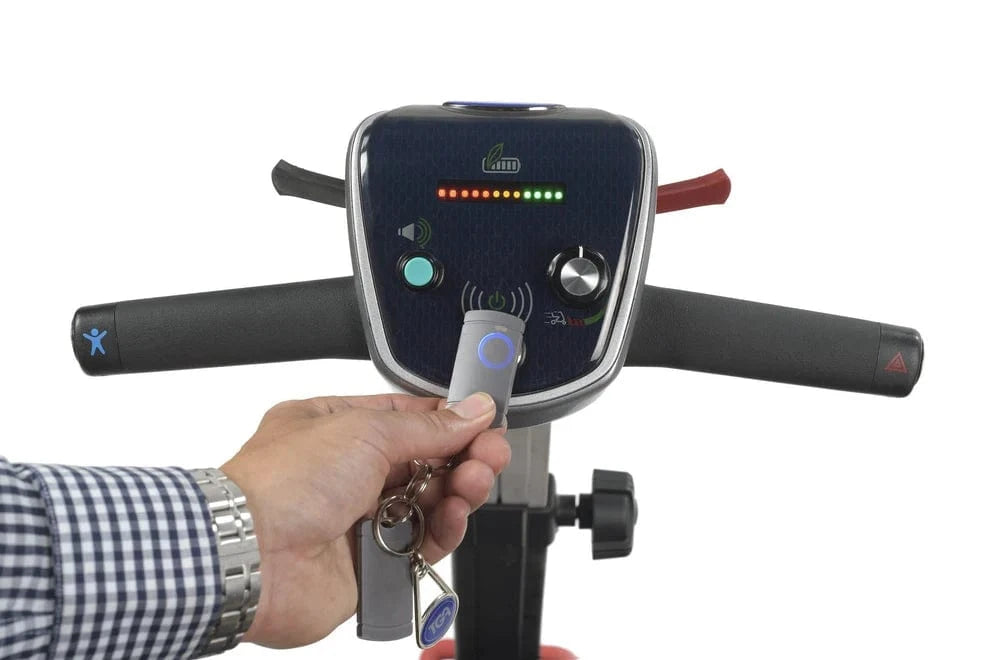 Scooter mobilità MIMINO AUTOFOLD 4 MPH - Scooter di viaggio a piegatura automatica leggera, gamma di 10 miglia