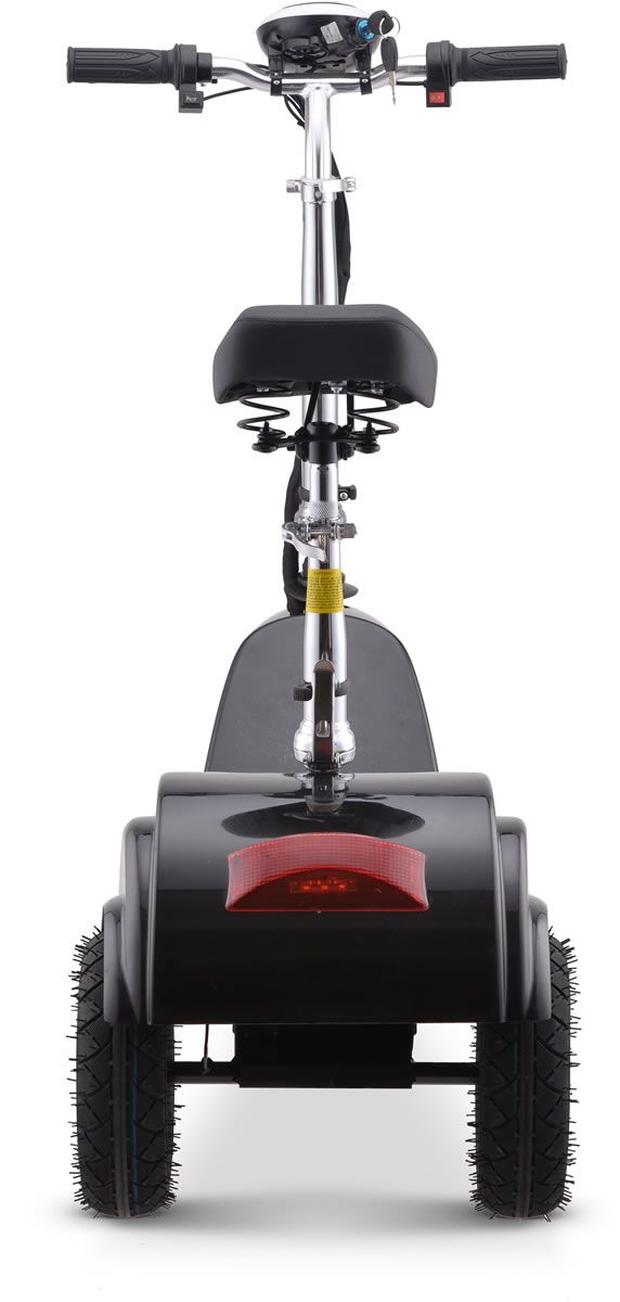 Folding 3-Wheel Electric Mobility Scooter With Seat – Pavement Legal Travel-Friendly