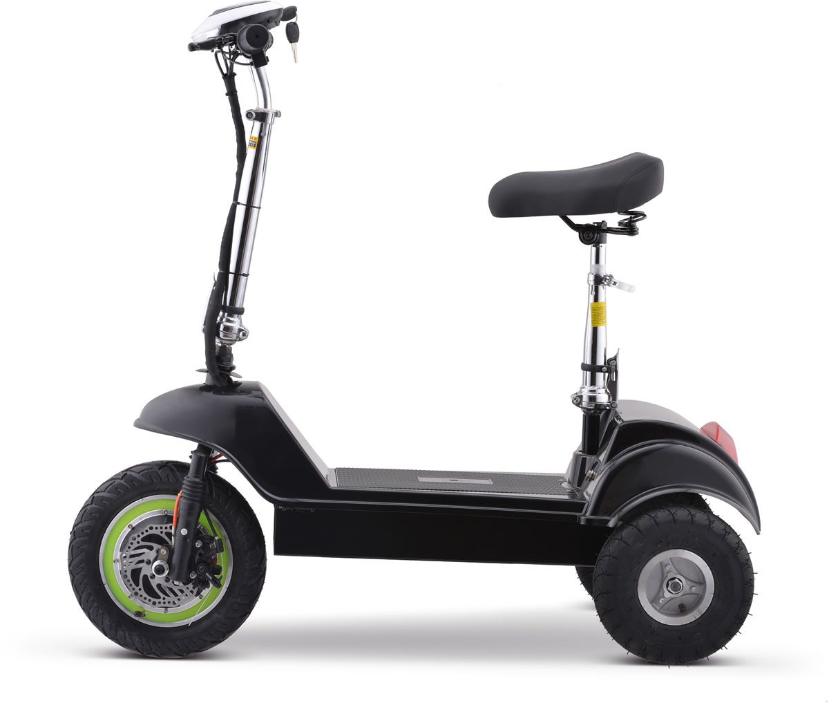 Folding 3-Wheel Electric Mobility Scooter With Seat – Pavement Legal Travel-Friendly