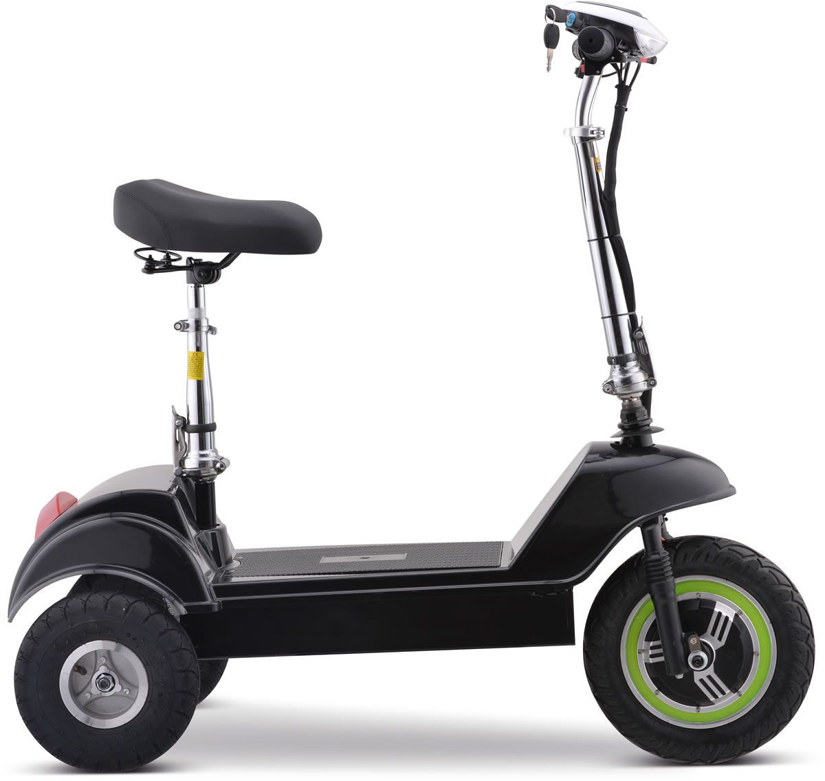 Folding 3-Wheel Electric Mobility Scooter With Seat – Pavement Legal Travel-Friendly