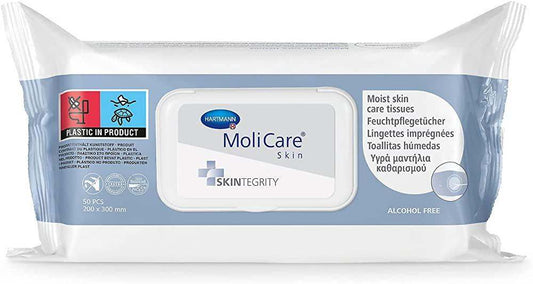 MoliCare Moist Skin Care Tissues Pack of 50 - welzo