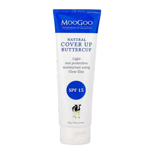 MooGoo Cover-Up Buttercup SPF 15 Natural Moisturiser 120ml - welzo