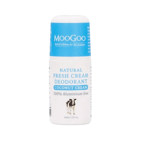 MooGoo Natural Fresh Cream Deodorant Coconut Cream 60ml - welzo