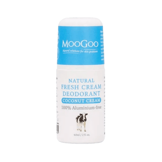 MooGoo Natural Fresh Cream Deodorant Coconut Cream 60ml - welzo