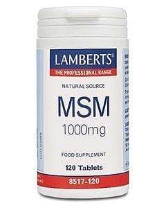 MSM 1000mg, 120 tabs - Lamberts - welzo