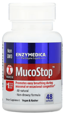 MucoStop (48 Capsules) - Enzymedica - welzo