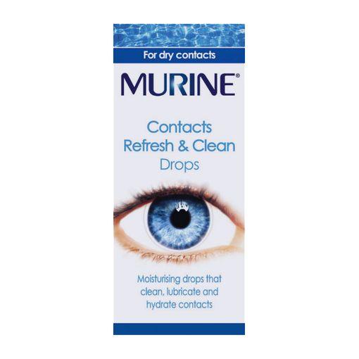 Murine Contacts Refresh & Clean Eye Drops 15ml - welzo