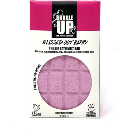 Bubble Up Bath Oil Melt Bar zvlhčuje pokožku Relaxační vůně veganské krutosti zdarma Raspberry Grape