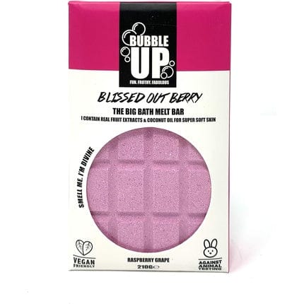 Bubble Up Bath Oil Melt Bar idrata dalla pelle Relaxing Fragrance Vegan Friendly Cruelty Free Raspberry Grape