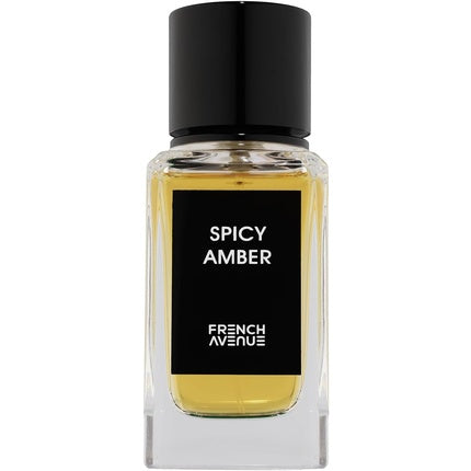 French Avenue Spicy Amber Eau De Parfum 100ml for Men and Women Arabic Scented Water Cashmere Wood Cedar Wood