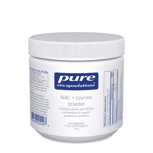 NAC + Glycine Powder, 159g - Pure Encapsulations - welzo