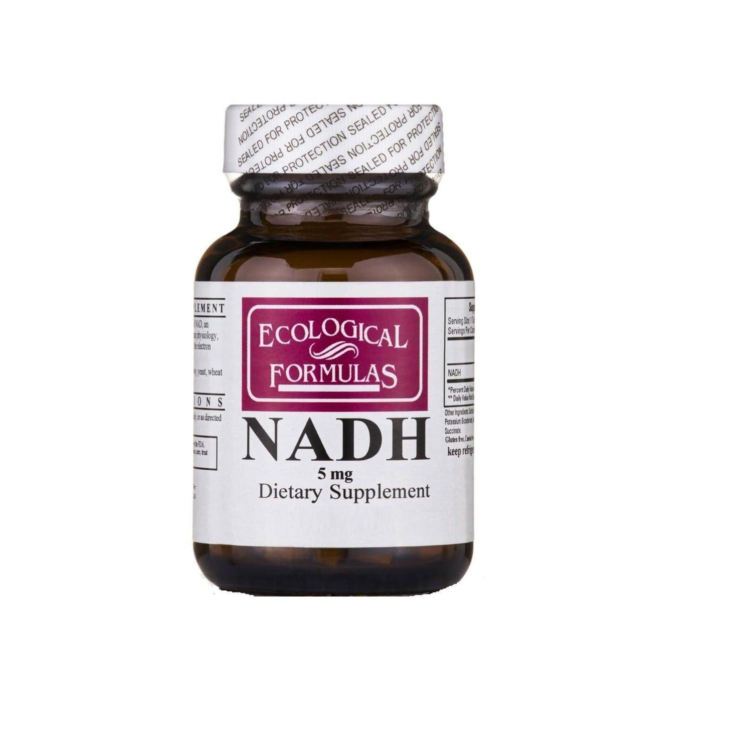 NADH 5 mg 60 tabs - Ecological Formulas - welzo