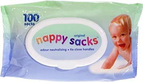 Nappy Sacks Bags Pack of 100 - welzo