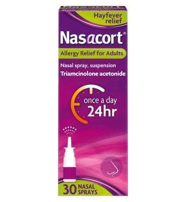Nasacort Allergy Relief for Adults Nasal Spray 30 Dose - welzo