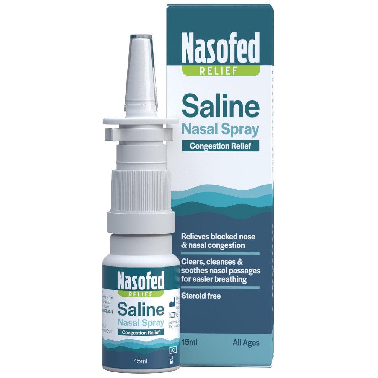 Nasofed Relief Saline Nasal Spray for Congestion Relief - welzo