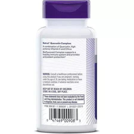 Kompleks kwercetyny Natrol 500 mg 50 kapsułek