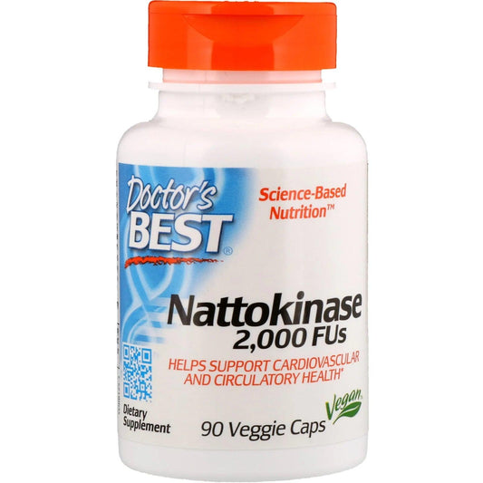 Nattokinase 2000 FUs, 90 Capsules - Doctor's Best - welzo