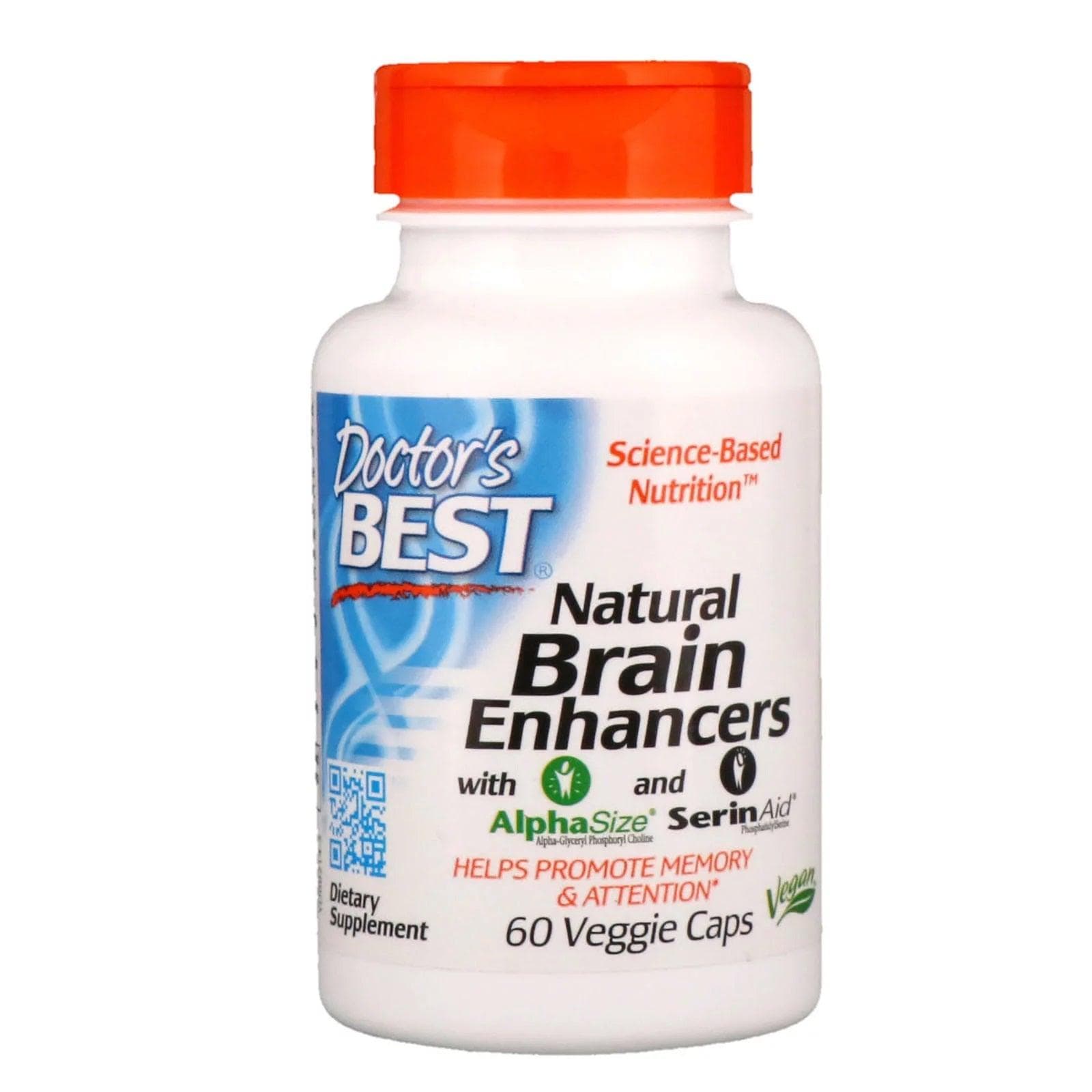 Natural Brain Enhancers with AlphaSize and SerinAid, 60 Capsules - Doctor's Best - welzo