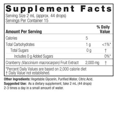 Nature's Answer Cranberry Extract 10,000mg 1 Oz (30ml)