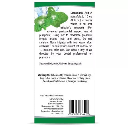 Resposta da natureza periobrite limpeza de limpeza oral concentrado 4 oz (120 ml)