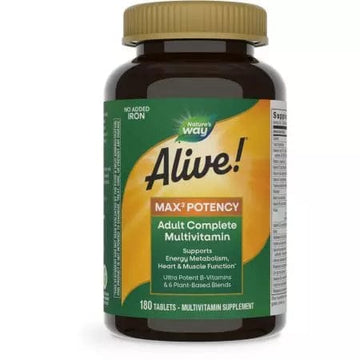 Nature's Way Alive! Max3 Potency Multivitamin 180 Tablets