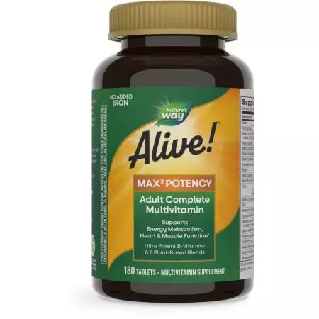 Naturens måde i live! Max3 Potency multivitamin 180 tabletter