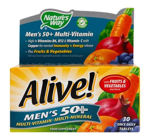 Nature's Way Alive! Men's 50+ Multi-Vitamin - welzo