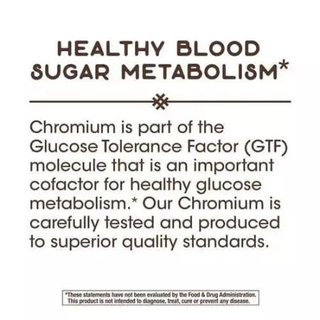 Nature's Way GTF Chromium 200mcg 100 vegānu kapsulas