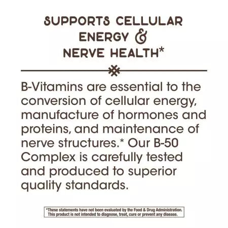 Nature's Way Vitamin B50 Complex 100 kapsul