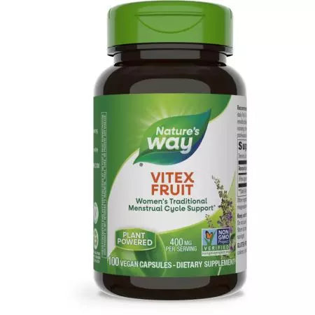 Nature's Way Vitex sadje 400mg 100 veganskih kapsul