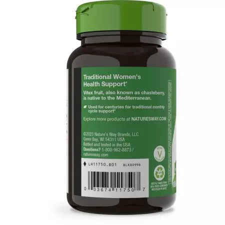 Nature's Way Vitex Fruit 400mg 100 Capsule vegane