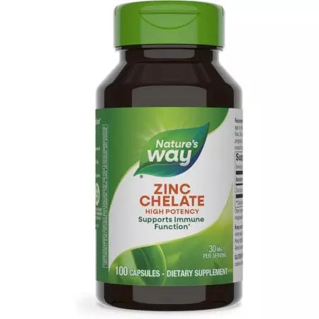 De manier van de natuur zink chelaat 30 mg 100 capsules