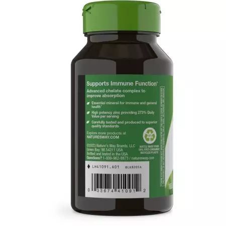 De manier van de natuur zink chelaat 30 mg 100 capsules