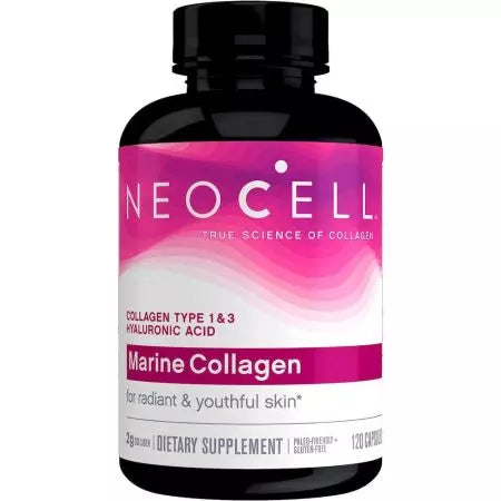 Collagène marine Neocell avec des capsules d'acide hyaluronique 120