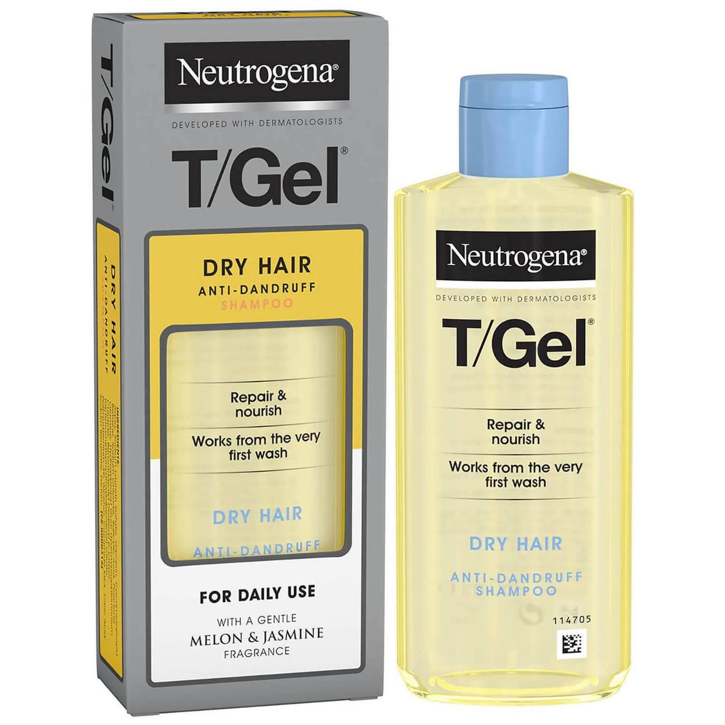 Neutrogena T Gel Anti-Dandruff Shampoo Dry Hair 250ml - welzo