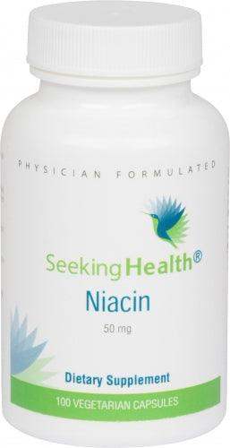 Niacin - 50 mg - 100 Vegetarian Capsules - Seeking Health - welzo