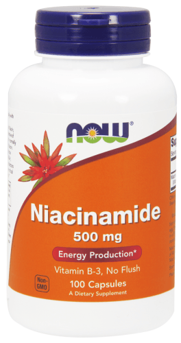 Niacinamide, 500 mg, 100 Capsules - Now Foods - welzo