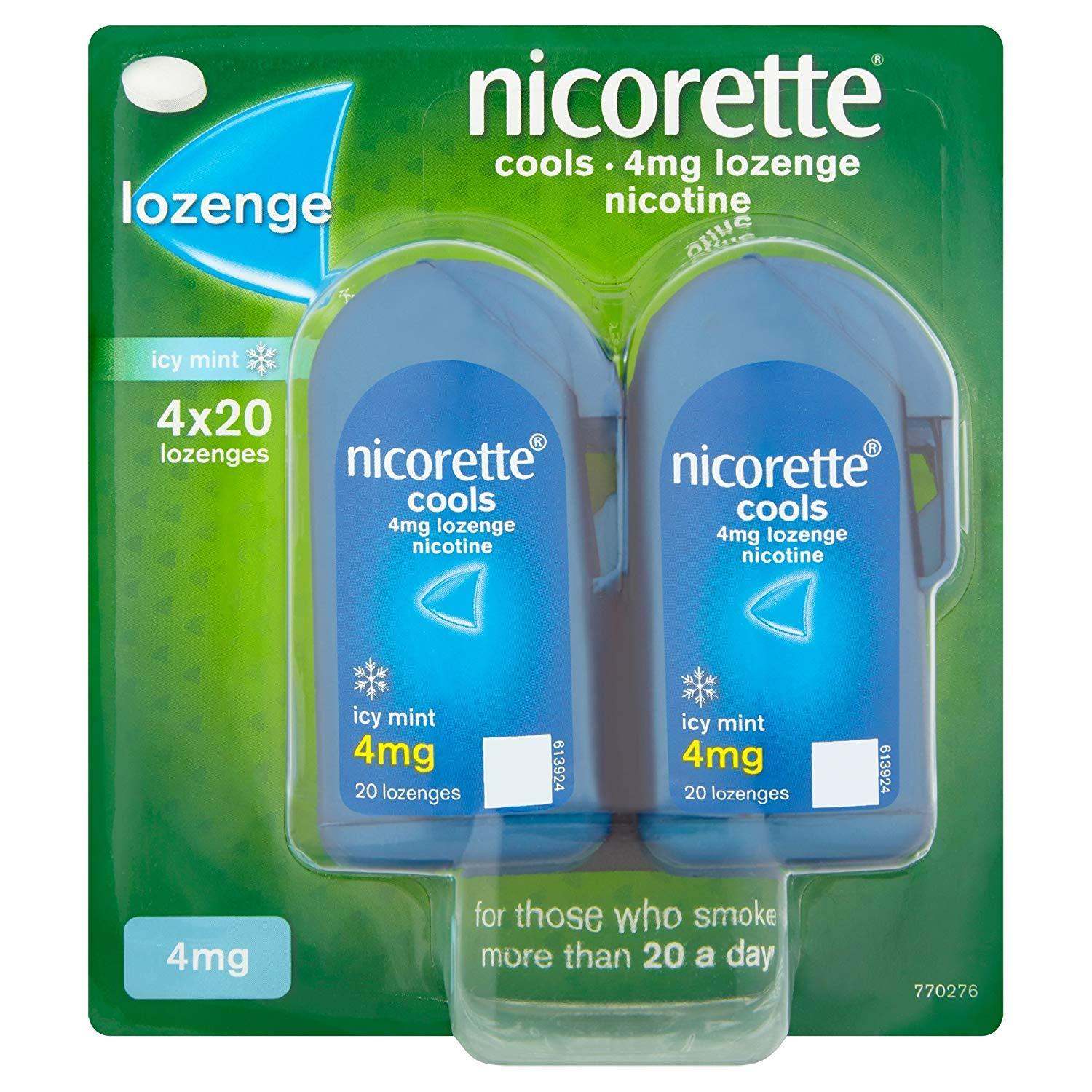 Nicorette Cools Lozenge Nicotine Icy Mint (Stop Smoking Aid) - welzo