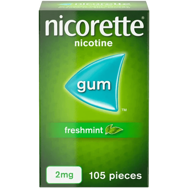 Nicorette Freshmint Gum Nicotine (Stop Smoking Aid) - welzo