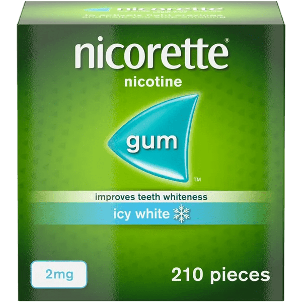 Nicorette Icy White Gum Nicotine (Stop Smoking Aid) - welzo