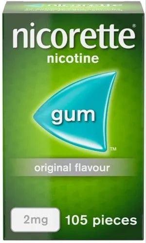 Nicorette Original Gum Nicotine (Stop Smoking Aid) - welzo